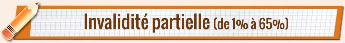Invalidité partielle